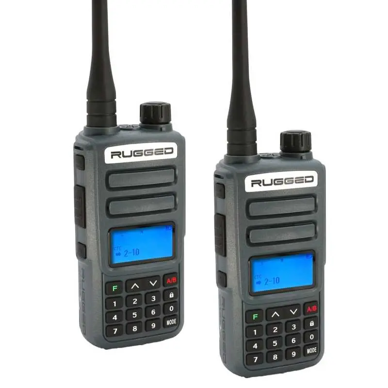 Rugged Radios 2 Pack - Rugged Gmr2 Plus - Gmrs / Frs Two Way Handheld Radios Grey | Gmr2-Plus-2-Pack 1