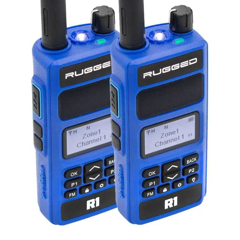 Rugged Radios 2 Pack - Rugged R1 - Business Band Two Way Handheld Radio - Digital And Analog| R1-2-Pack 1