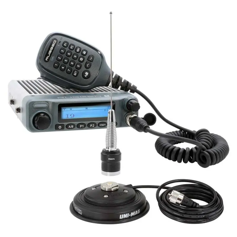 Rugged Radios Radio Kit - G1 Adventure Series Waterproof Gmrs Mobile Radio With Antenna | Rk-G1 1