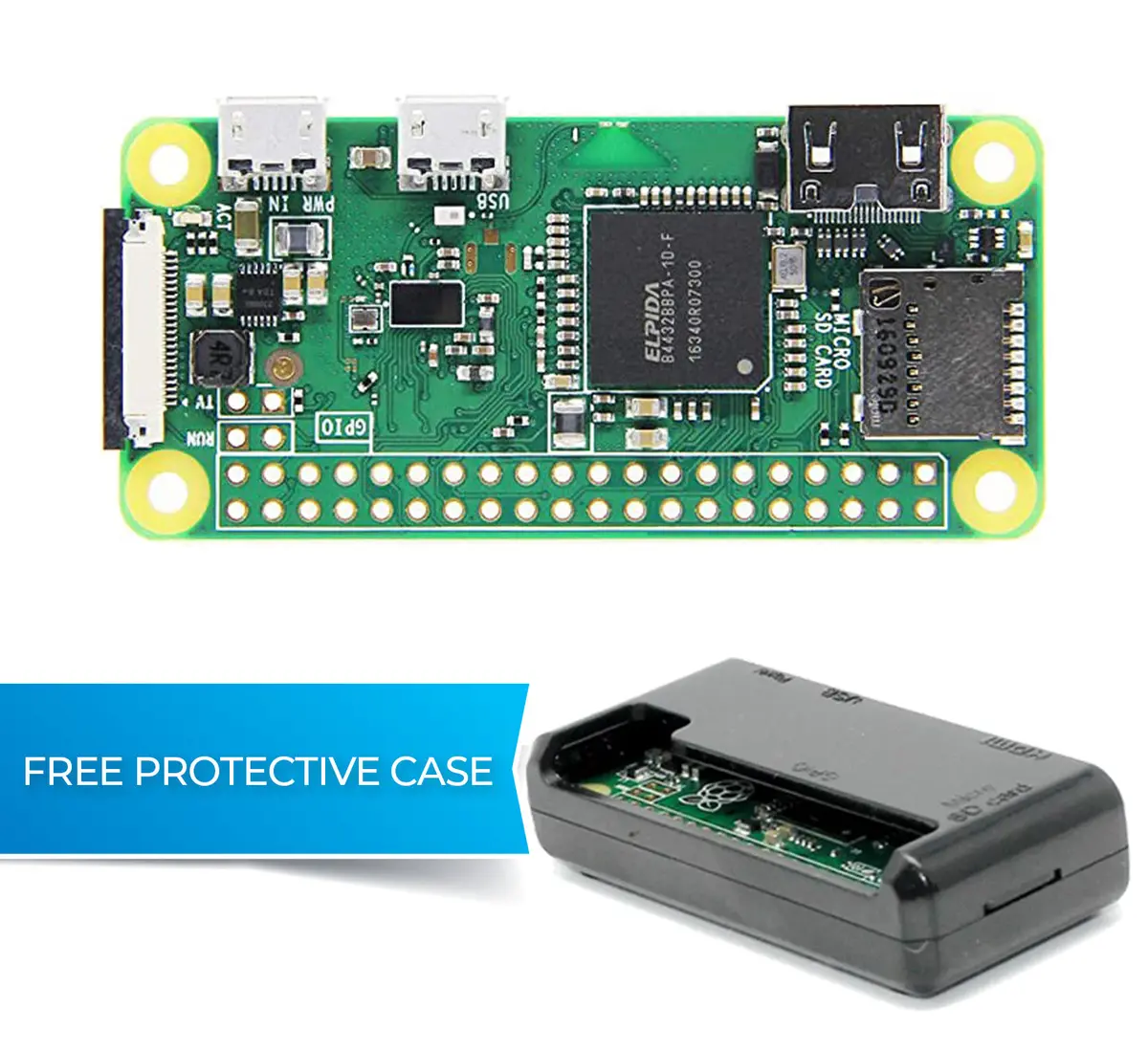 Raspberry Pi Zero W (With Free Case) 1
