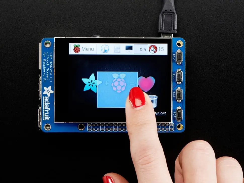 Adafruit Pitft Plus 320X240 2.8" Tft + Capacitive Touchscreen 1