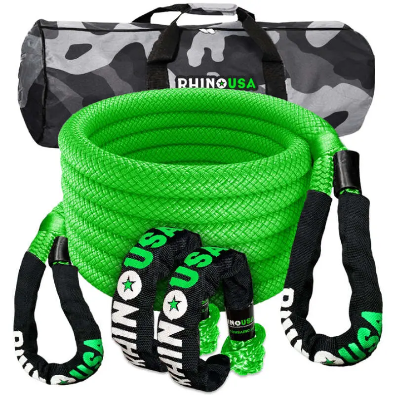 Rhino Usa 7/8" X 30' Kinetic Rope Recovery Kit (Green) | Rg-Krkit78x30-Grn 1