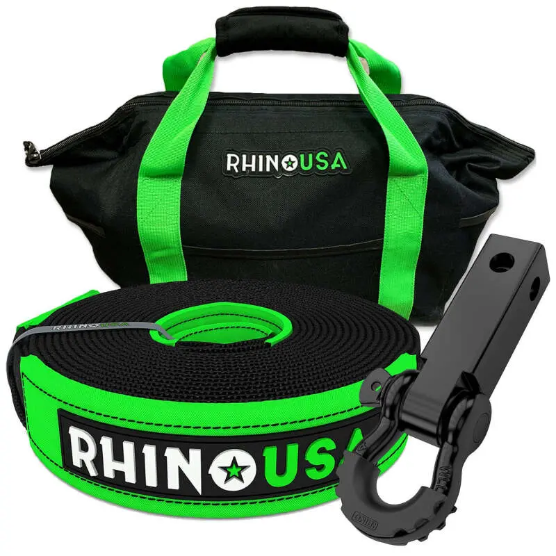 Rhino Usa 20Ft Tow Strap/Hitch Combo | Rno-20Straphitch 1