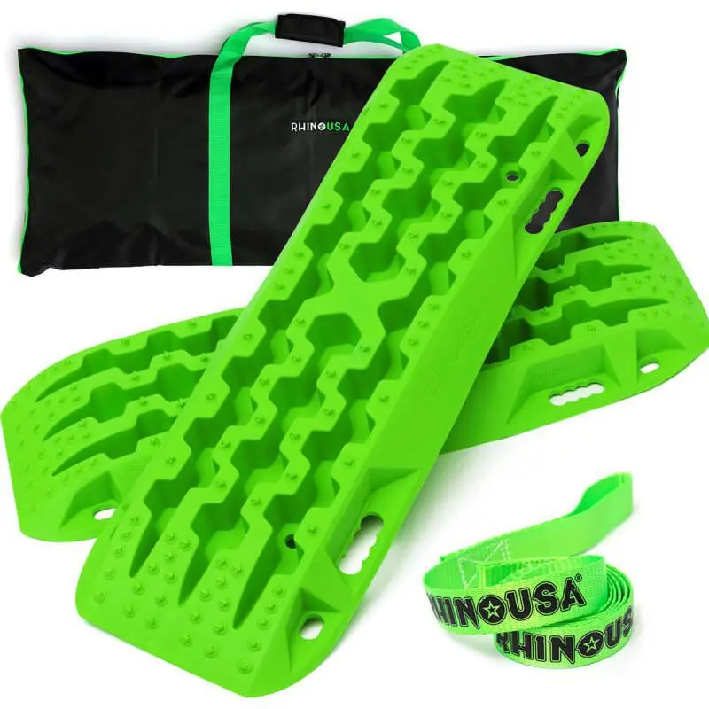 Rhino Usa Recovery Traction Boards - Green (Pair) | Tracboards-Grn 1