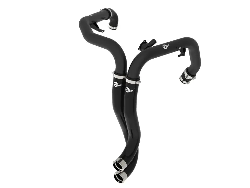 Afe Bladerunner 2-1/4 In Aluminum Hot Charge Pipes (Black) For 2022+ Ford Bronco Raptor 3.0L | 46-20758-B 1