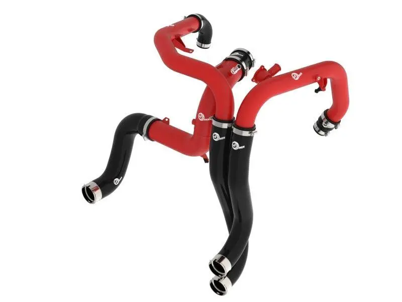 Afe Bladerunner Aluminum Hot And Cold Charge Pipe Kit (Red) For 2022+ Ford Bronco Raptor 3.0L | 46-20754-R 1
