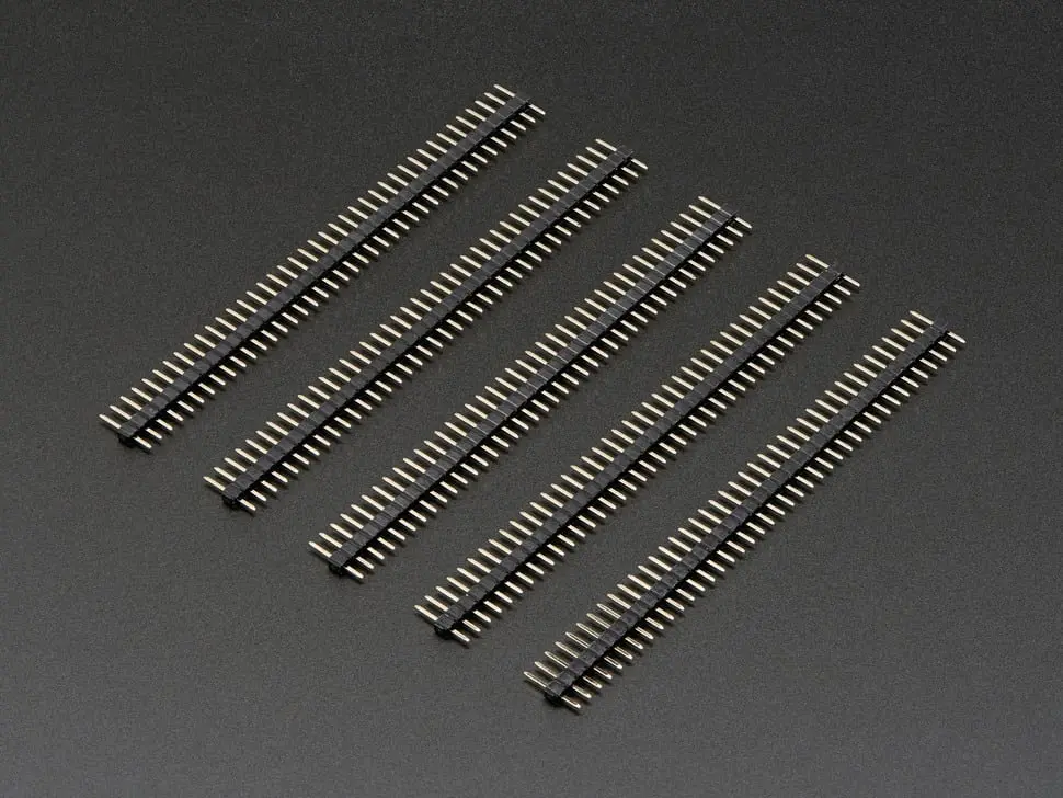2Mm Pitch 40-Pin Break-Apart Male Headers - Pack Of 5 1