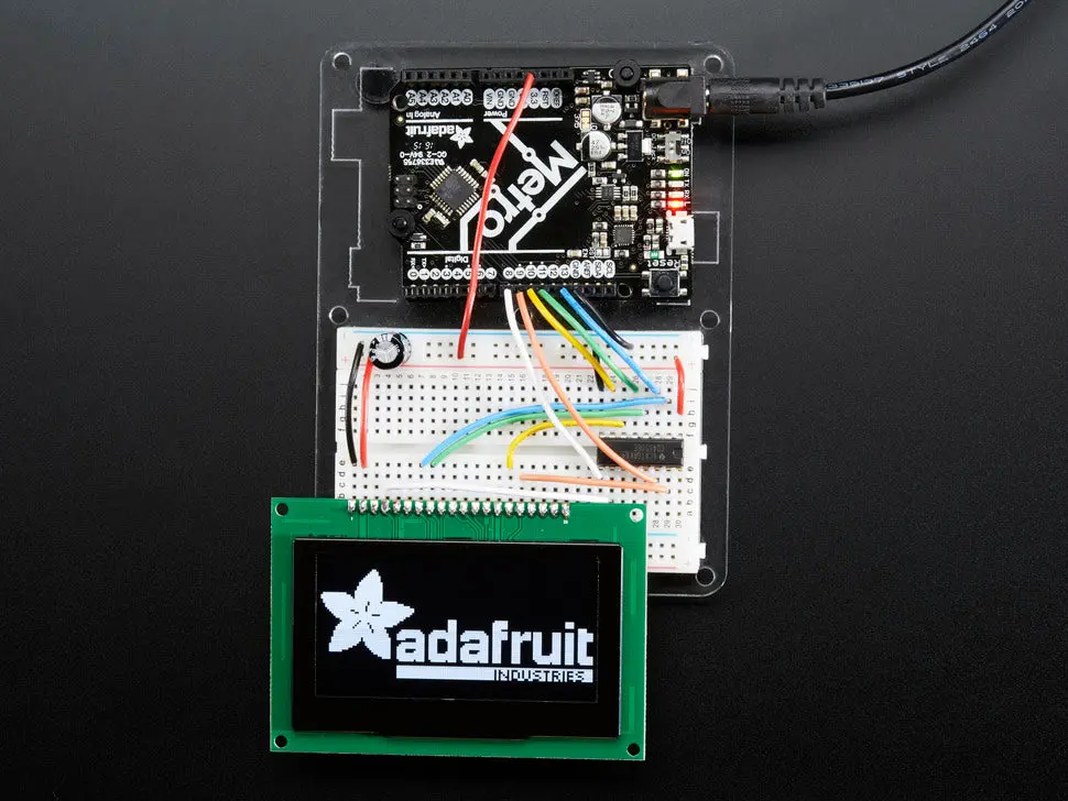 Monochrome 2.7" 128X64 Oled Graphic Display Module Kit 1