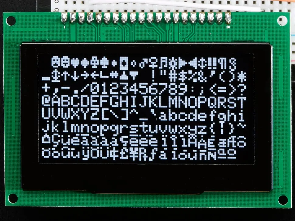 Monochrome 2.7" 128X64 Oled Graphic Display Module Kit 1