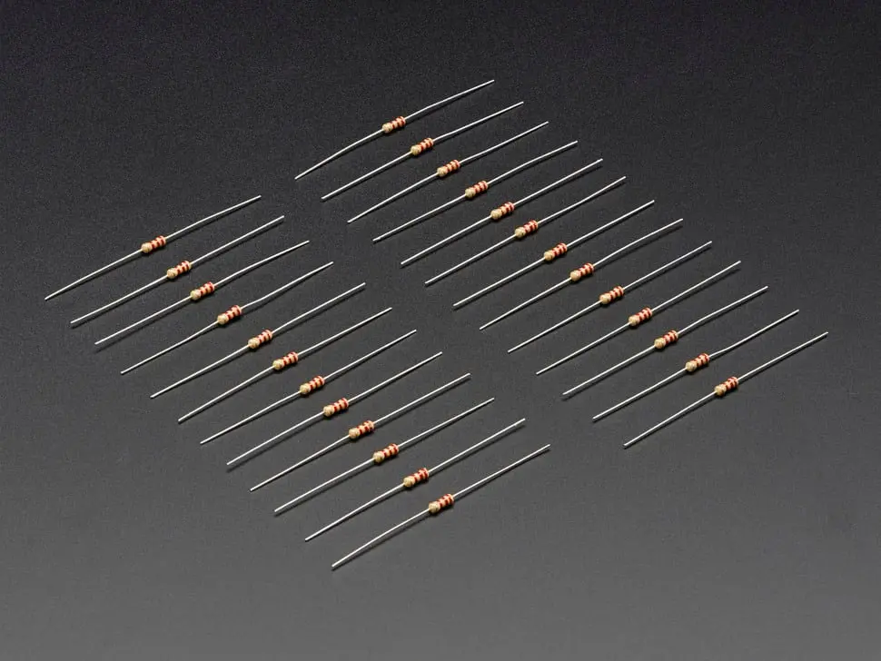 Through-Hole Resistors - 2.2K Ohm 5% 1/4W - Pack Of 25 1