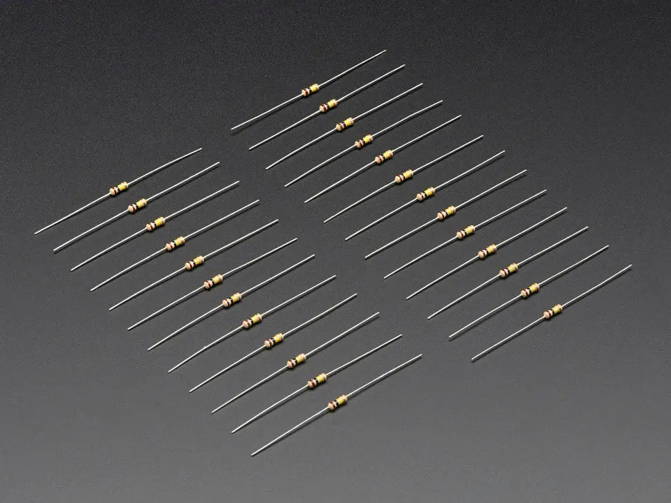 Through-Hole Resistors - 100K Ohm 5% 1/4W - Pack Of 25 1