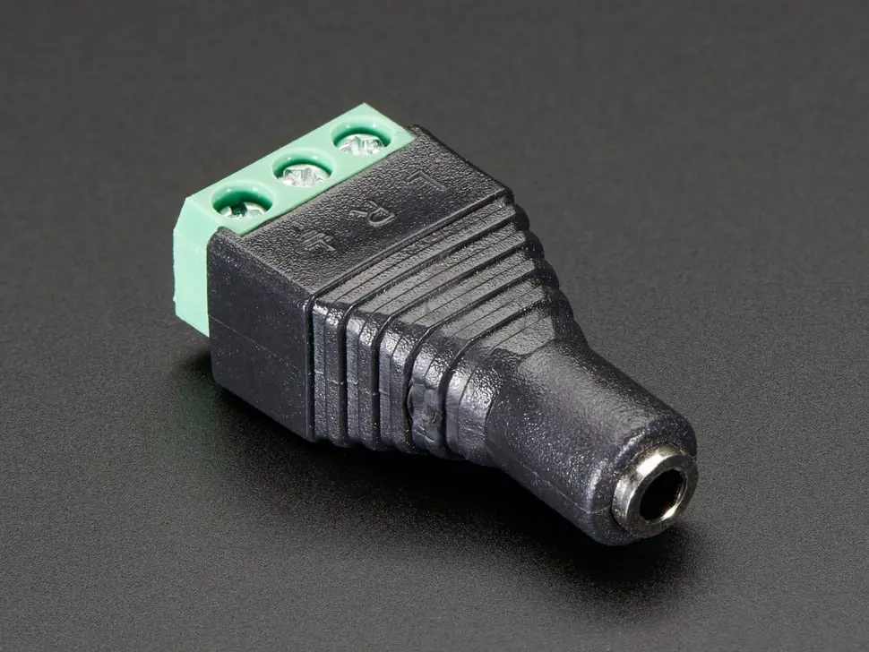 3.5Mm (1/8") Stereo Audio Jack Terminal Block 1