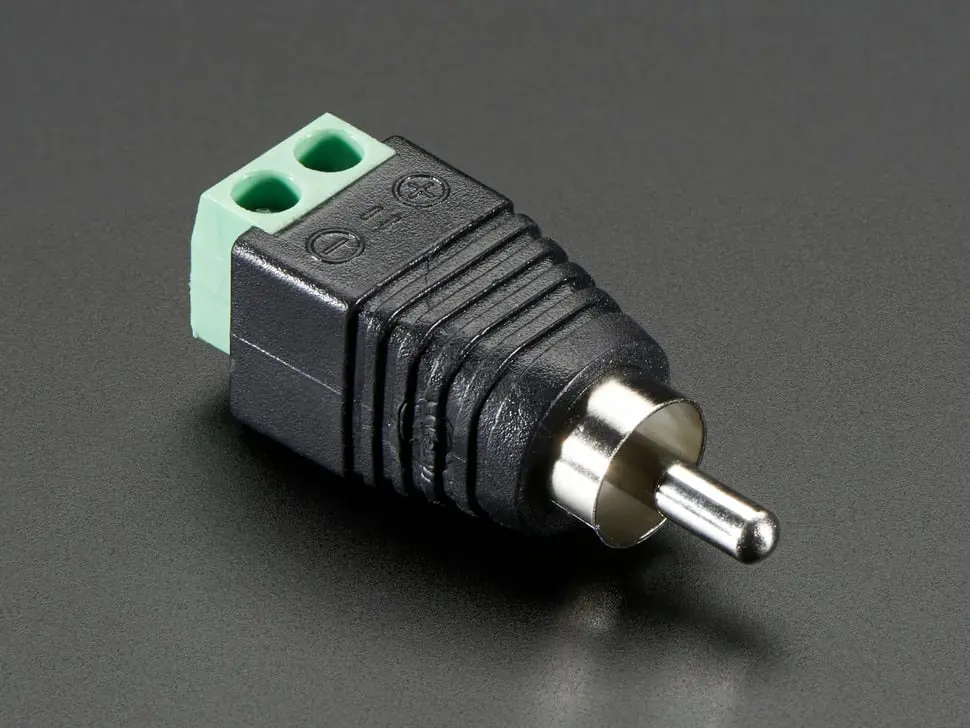 Rca Composite Video Audio Male Plug Terminal Block 1