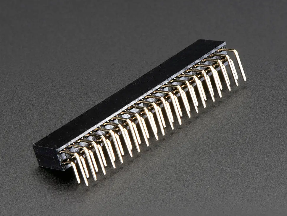 0.1" 2X20-Pin Strip Right Angle Female Header 1