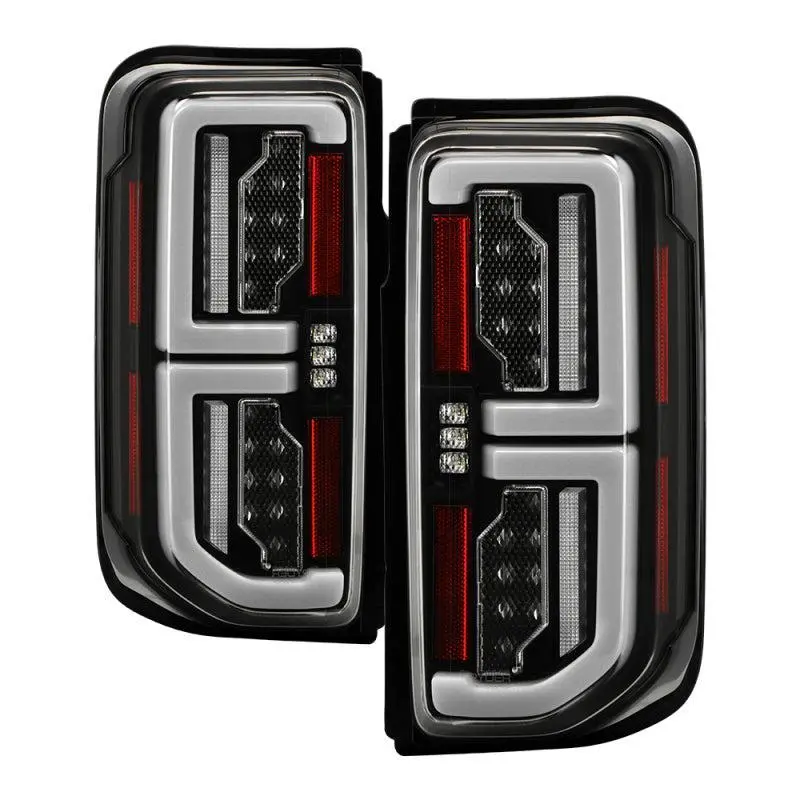 Spyder Led Tail Lights Black Base Clear Lens 21-23 Ford Bronco Factory Incandescent Model | 5088758 1