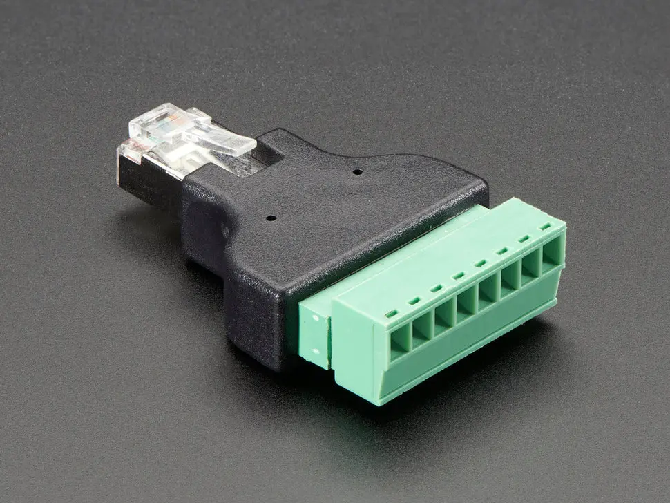 Ethernet Rj45 Male Plug Terminal Block 2