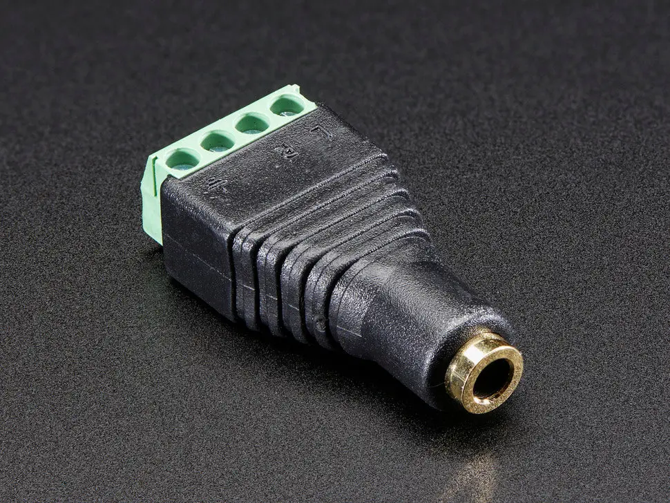 3.5Mm (1/8") 4-Pole (Trrs) Audio Jack Terminal Block 1