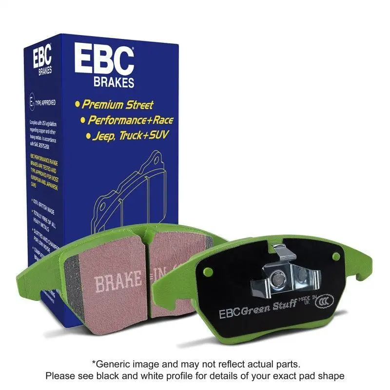 Ebc Greenstuff Brake Pad Set 23-25 Ford Bronco 2.7L Turbo | Dp63151 1
