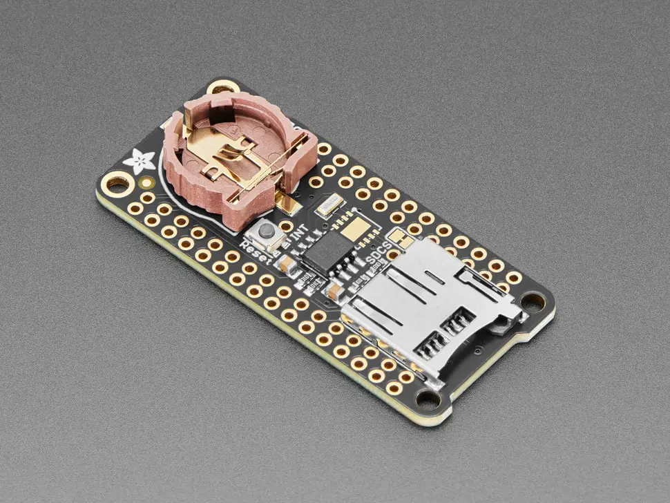 Adafruit Adalogger Featherwing - Rtc + Sd Add-On For Feather Boards 1