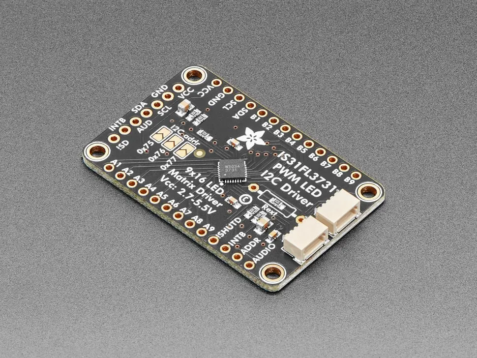 Adafruit 16X9 Charlieplexed Pwm Led Matrix Driver - Is31fl3731 - Stemma Qt / Qwiic 1