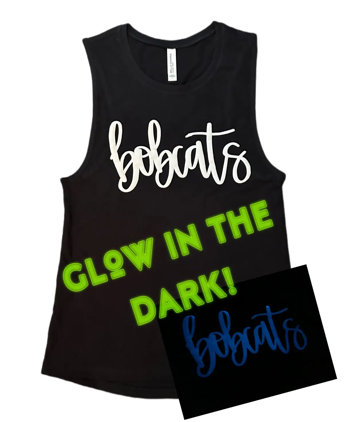 Glow In The Dark Puff Bobcat Tank 1