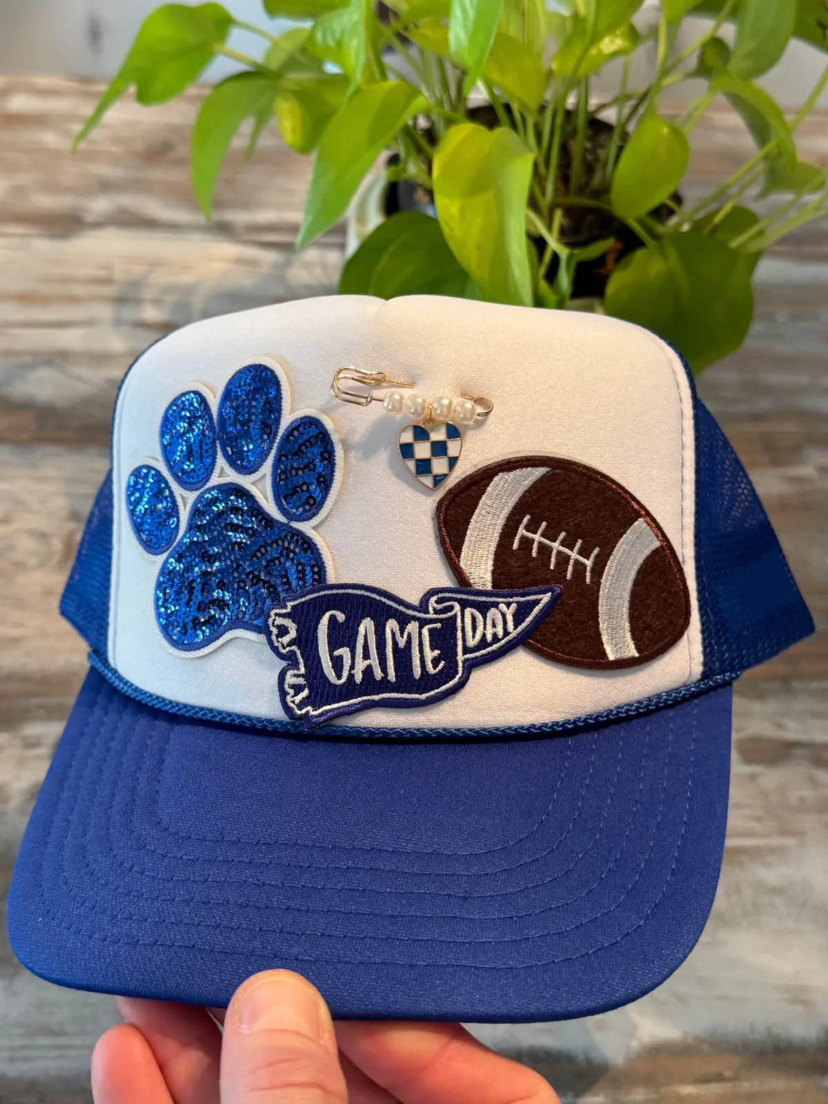 Game Day Football Paw Patch Trucker Hat 1
