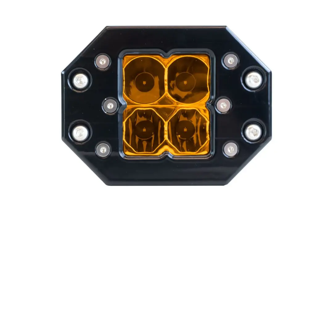 Quattro Flush Mount Amber Led Pod Light 1