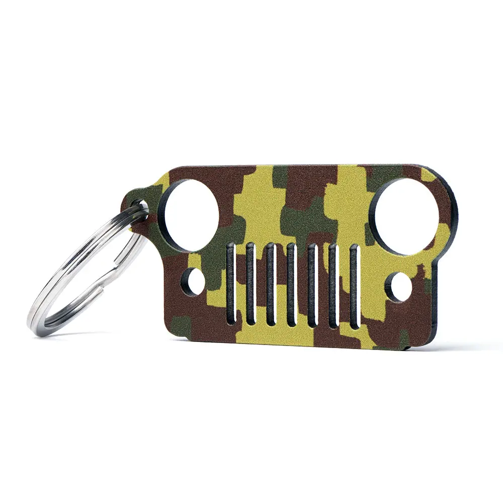 Xprite Green Camo Jeep Wrangler Jk Keychain 1
