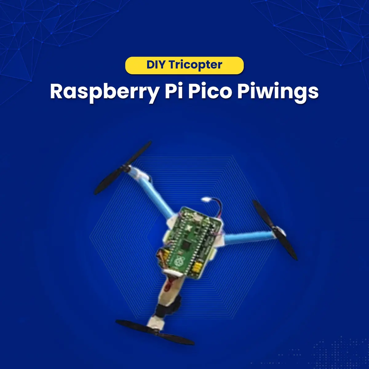 Piwings 2.0 Tricopter - Pico Based Drone Kit 1