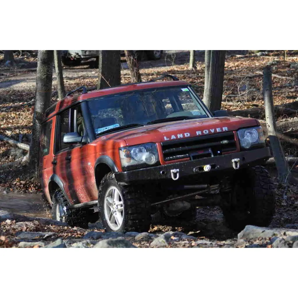 Terrafirma Black Coated Winch Bumper (No Swivel Eyes / No Washer Bottle Guard) – Tf009a – Discovery Ii (1999–2004) 2