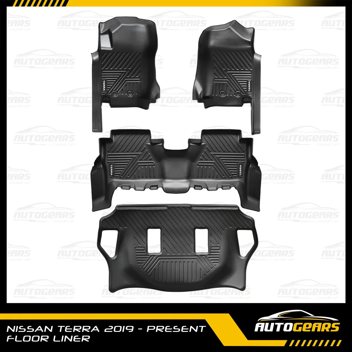 Nissan Terra (2018 - 2026) 5D Extended Deep Dish Matting | Floor Liners V2 1
