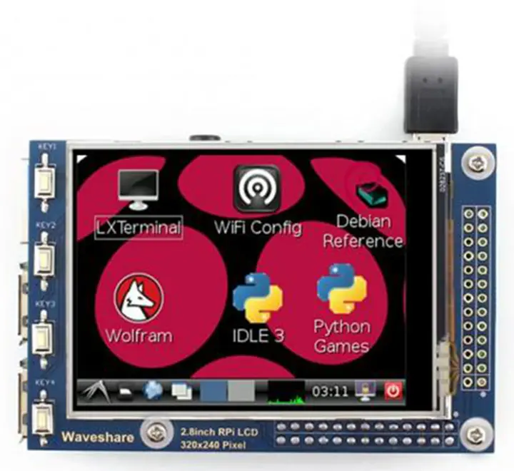 2.8" Lcd (A), (320×240), Resistive Touch Screen Lcd 1