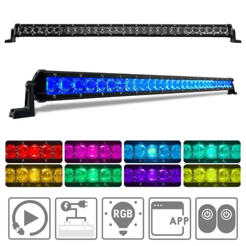 30" Extreme Series Low Profile Combo Rgb Light Bar & Harness Kit 1