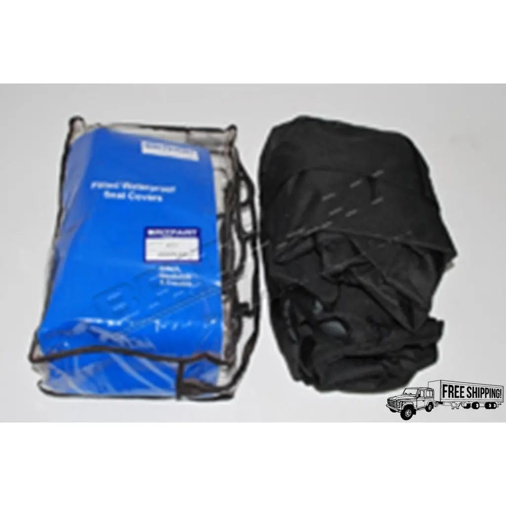 Black Rear Seat Waterproof Seat Cover Set 1
