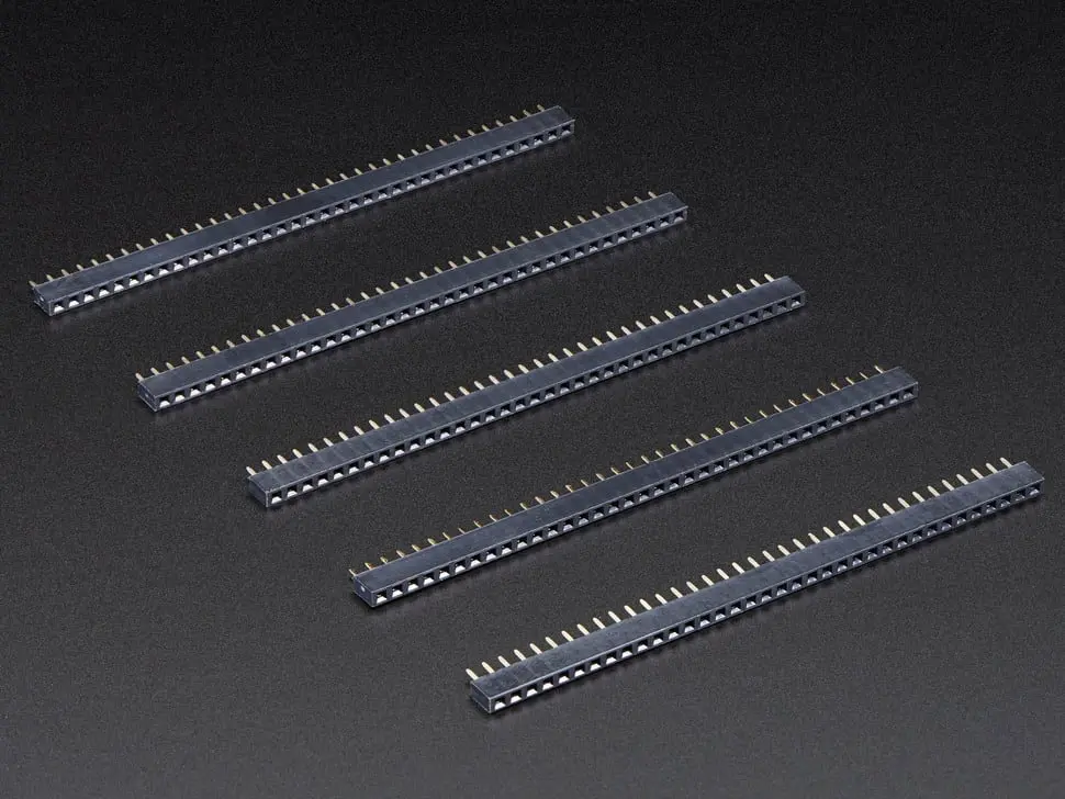 36-Pin 0.1" Short Female Header - Pack Of 5 1