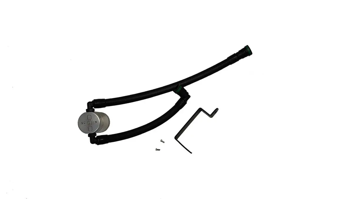 J&L Oil Separator Clear Anodized 3.0 Pcv Side 2025 Ford Bronco 2.3L / 2025 Ford Ranger 2.3L | 3059P-C 1