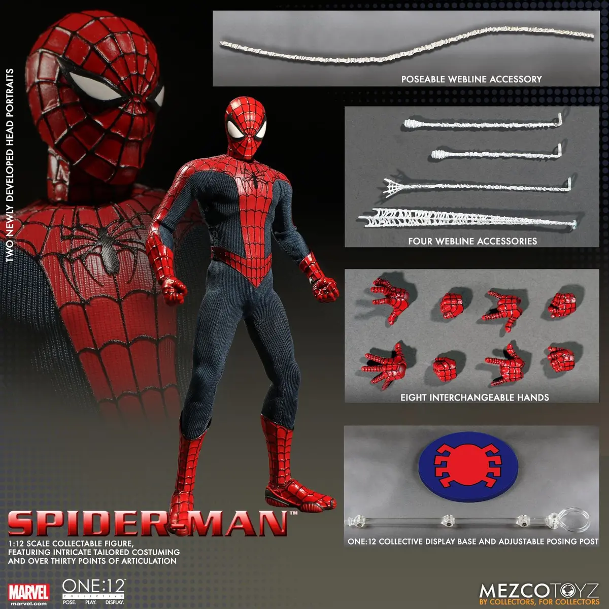 Pre-Order - One:12 Collective Spider-Man 6-Inch Clothed Figure 1
