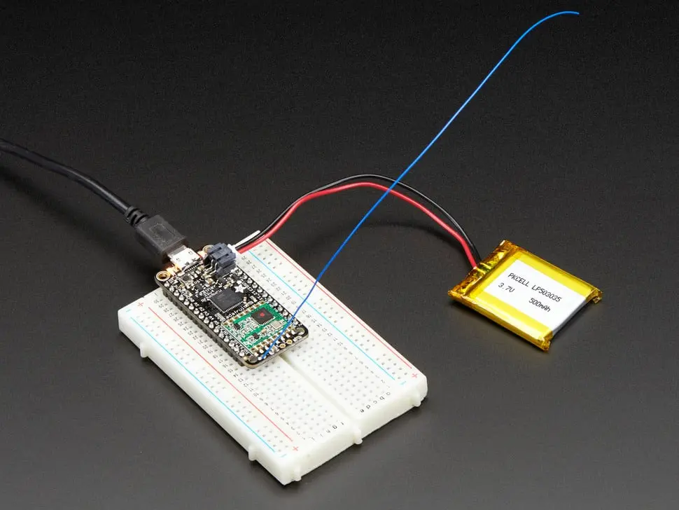 Adafruit Feather 32U4 With Rfm69hcw Packet Radio - 433Mhz - Radiofruit 1