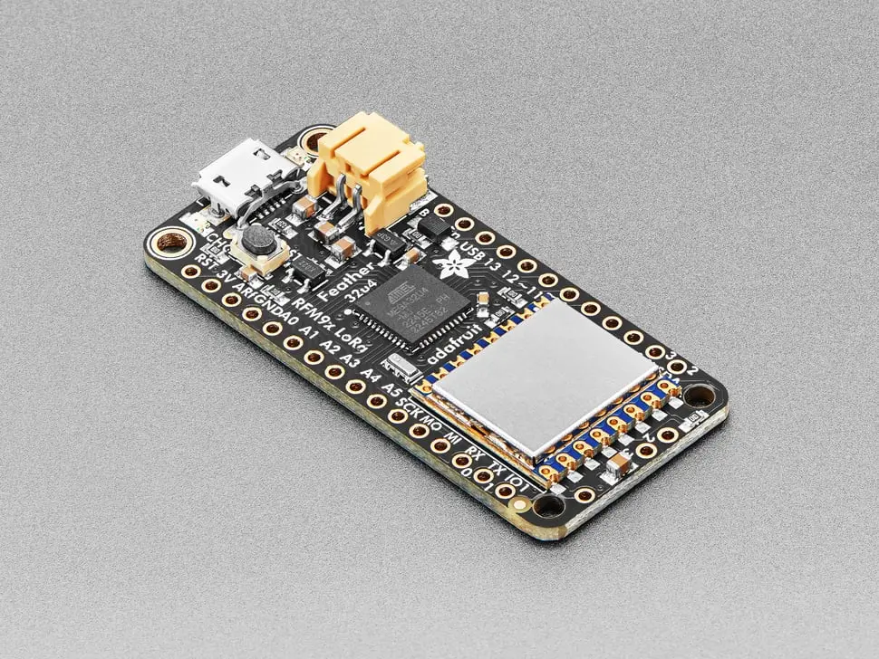 Adafruit Feather 32U4 Rfm96 Lora Radio - 433Mhz - Radiofruit 1
