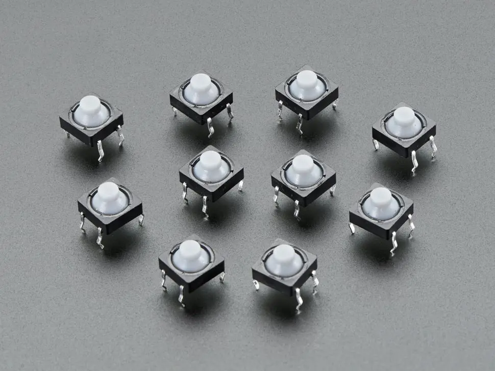 Soft Tactile Button (8Mm) X 10 Pack 1
