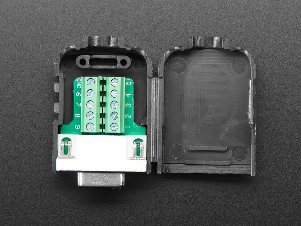 De-9 (Db-9) Female Socket Connector To Terminal Block Breakout 1