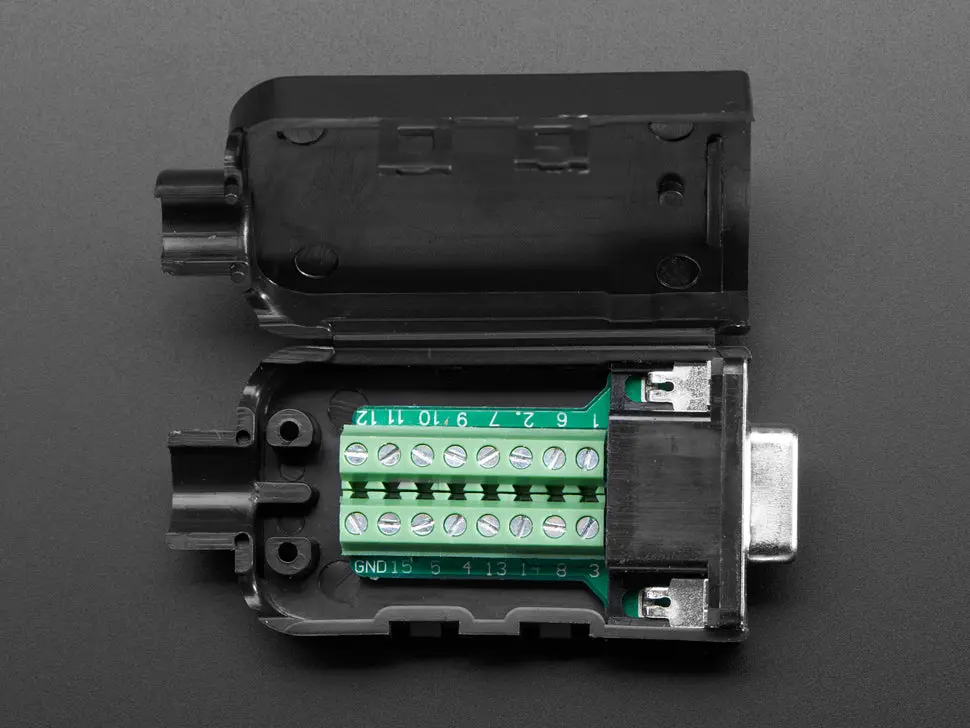 De-15 (Db-15) Female Socket To Terminal Block Breakout 1