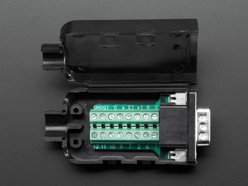 De-15 (Db-15) Male Plug To Terminal Block Breakout 1
