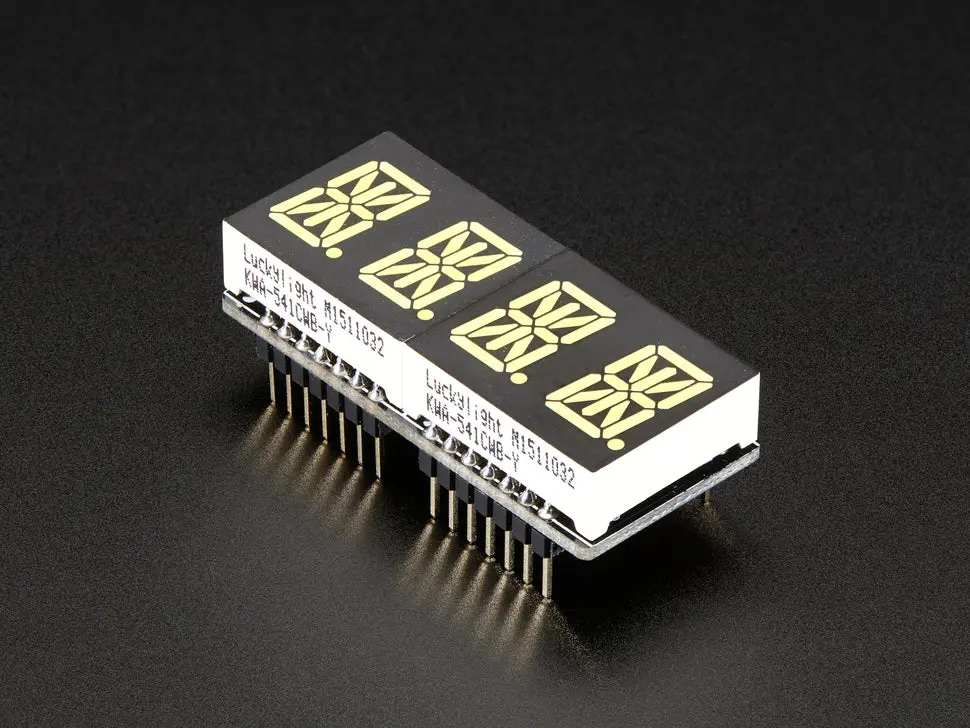 Adafruit 0.54" Quad Alphanumeric Featherwing Display - White 1