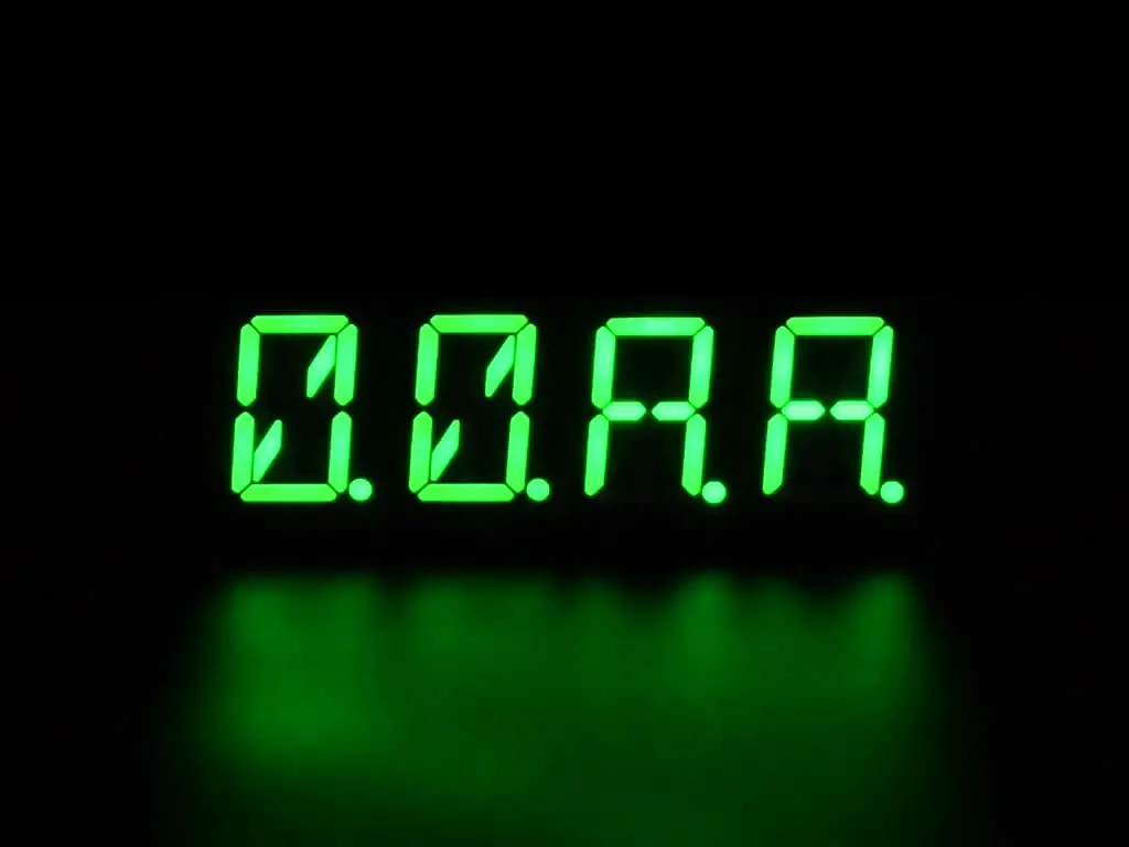 Adafruit 0.54" Quad Alphanumeric Featherwing Display - Green 2