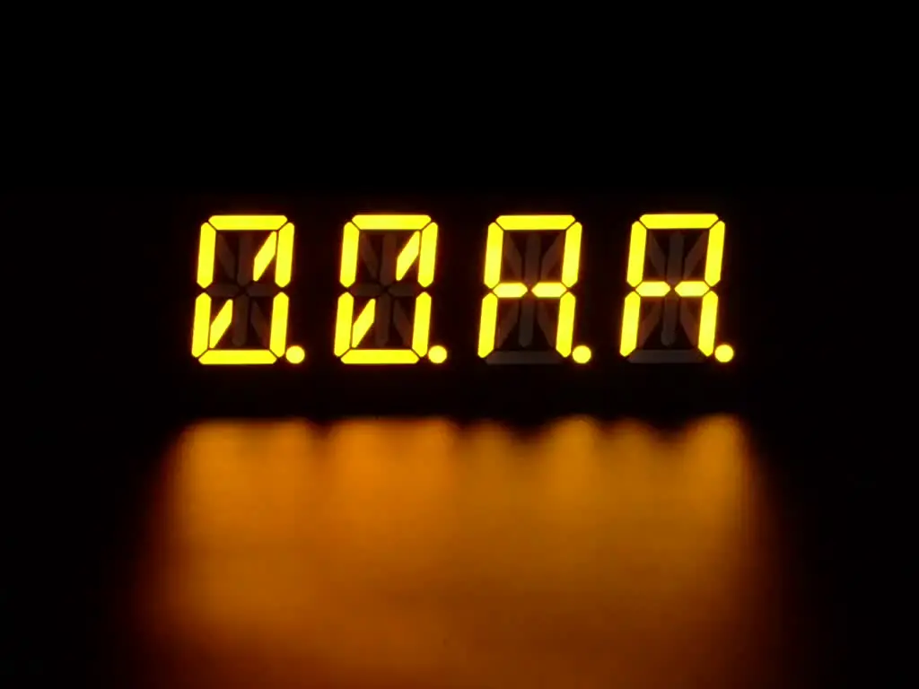 Adafruit 0.54" Quad Alphanumeric Featherwing Display - Yellow 2