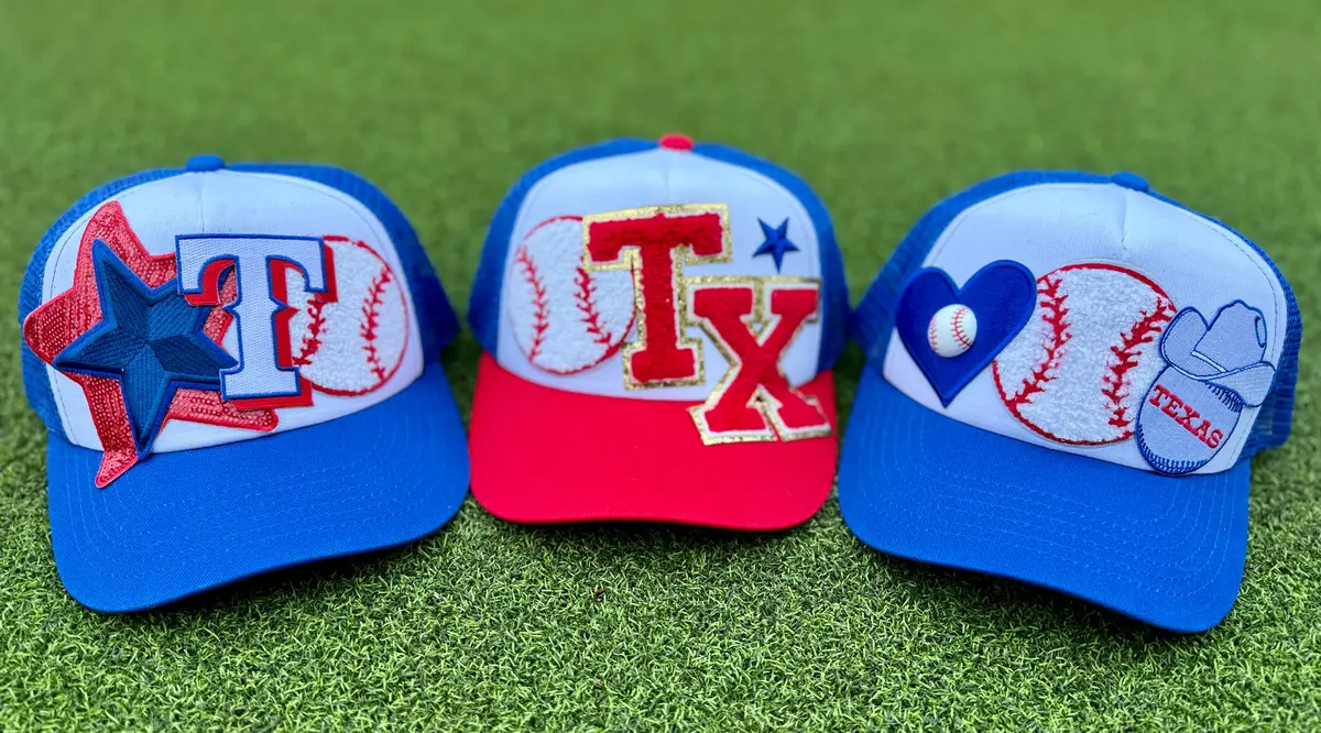 Rangers Baseball Trucker Caps 1