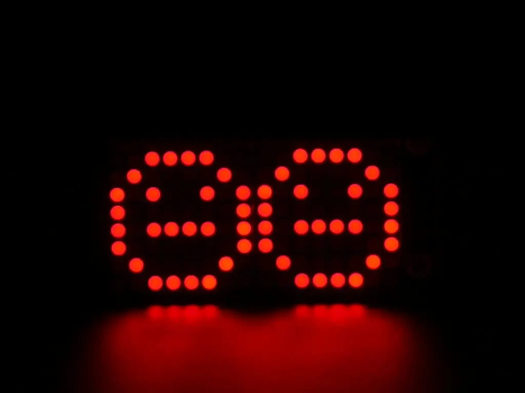 Adafruit 0.8" 8X16 Led Matrix Featherwing Display - Red 2