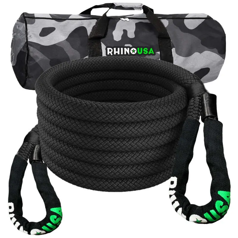 Rhino Usa Kinetic Energy Recovery Rope (1.25In X 30Ft) Black | Krope-1.25X30-Blk 1
