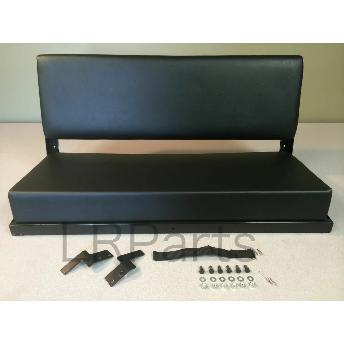 Rear Bench Seats Black Vinyl Set Of 2 1